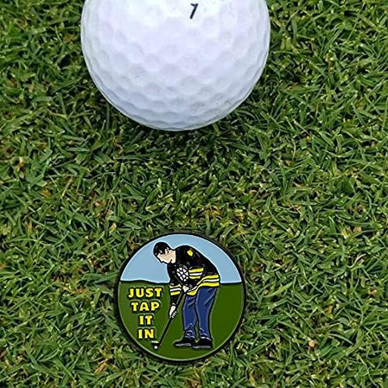 Funny Golf Hat Clip with Enamel Magnetic Ball Marker