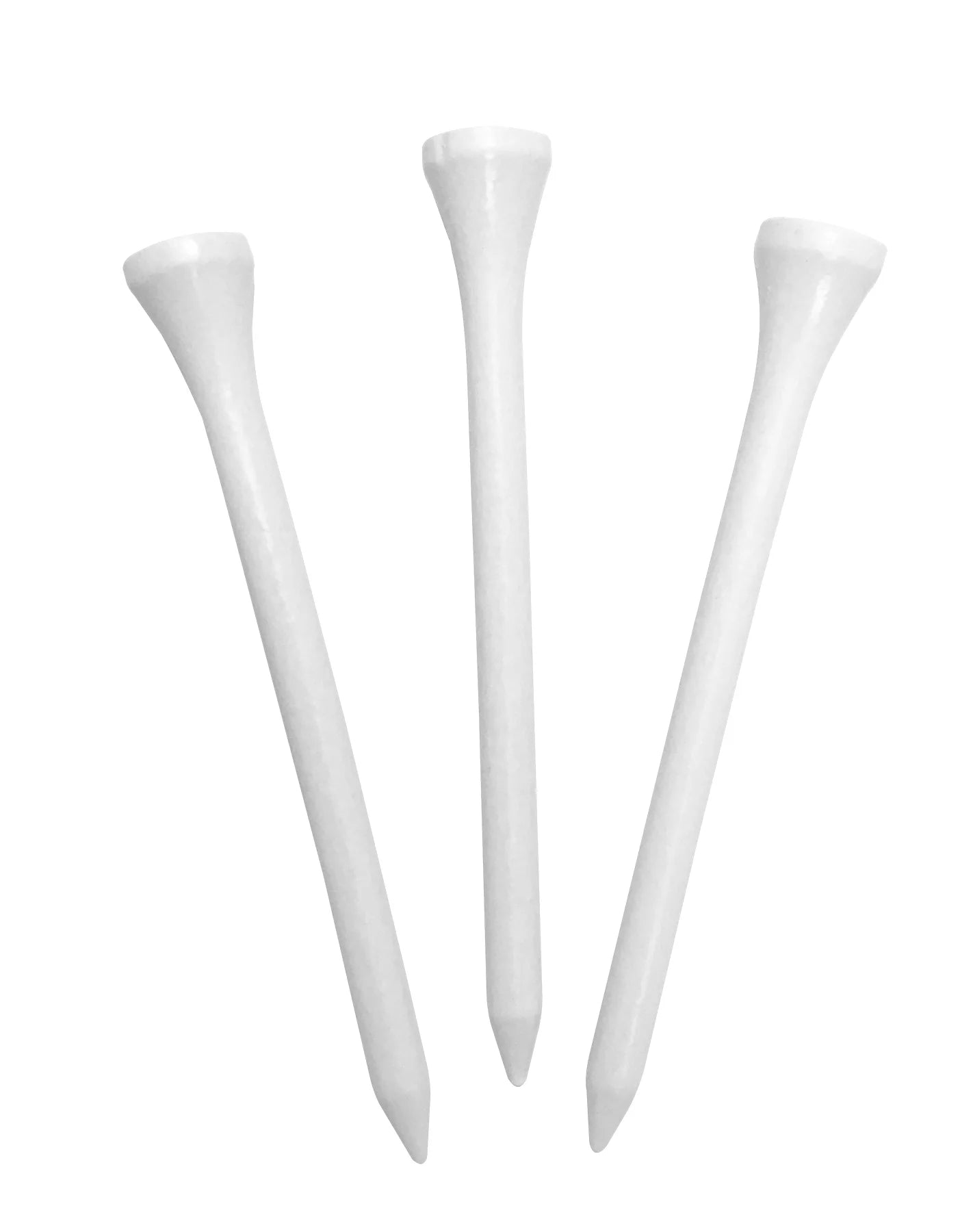 Pride Wood Golf Tee, 3-1/4 Inch, White, 90 Count