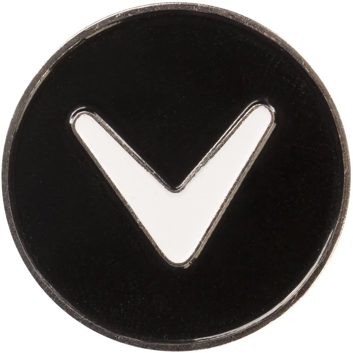 Hat Clip and Ball Marker, Metal - Black/White