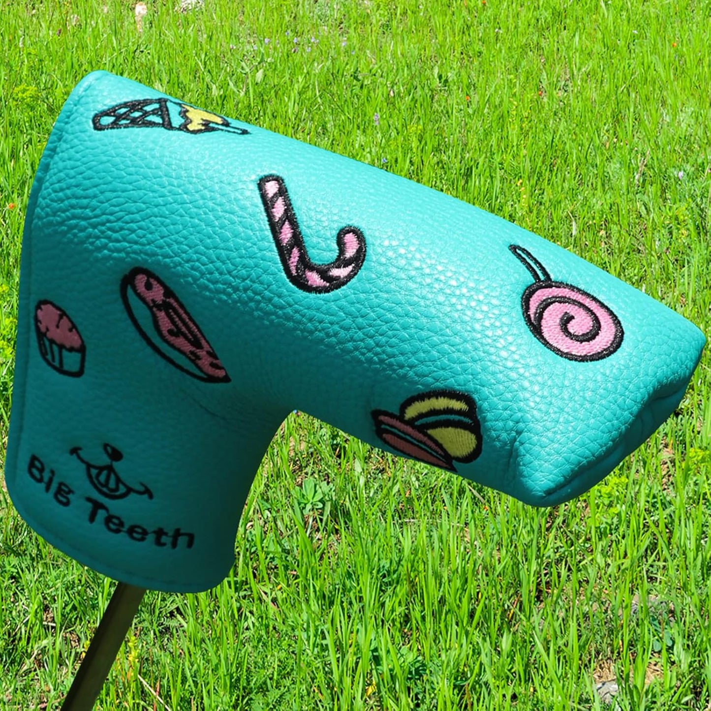 Golf Blade Putter Cover Headcover Club Protector Magnetic Bar Closure, Sweet Candy Putter Headcover Blade Putter Headcover for Scotty Cameron Taylormade Odyssey